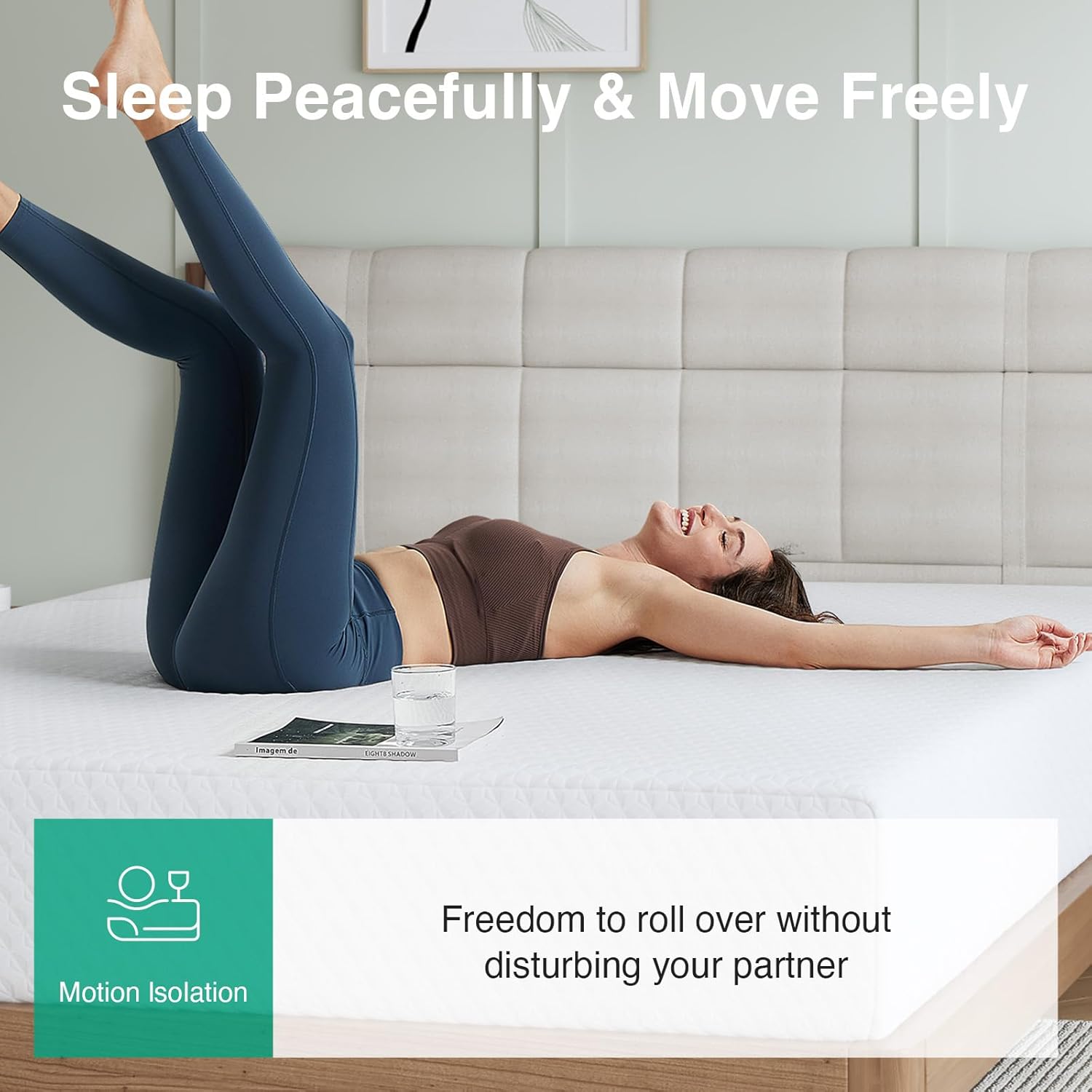 Novilla King Mattress - 10 Inch Memory Foam with Breathable Comfort Layer & High-Density Support for Cool Sleep