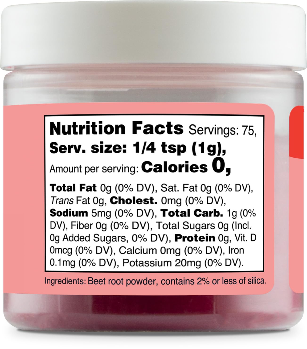 Nutricost Red Plant-Based Food Coloring - Natural Beet Root Powder | 75 Servings for Food & Beverages