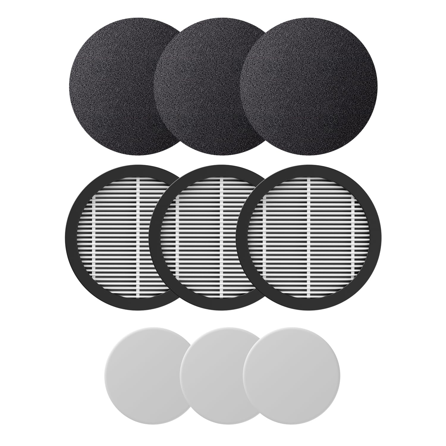 Fieety Ultra 10 Vacuum Cleaner Accessories - Hepa filter + sponge + aromatherapy tablet