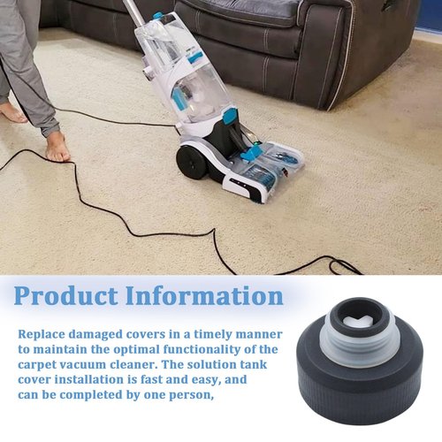 440012803 Solution Tank Cap for Hoover PowerDash Pet, SmartWash, and FloorMate Jet,Replacement for hoover carpet cleaner parts FH50700 FH50702 FH50703I FH50710 (1 PACK) (1 pack)