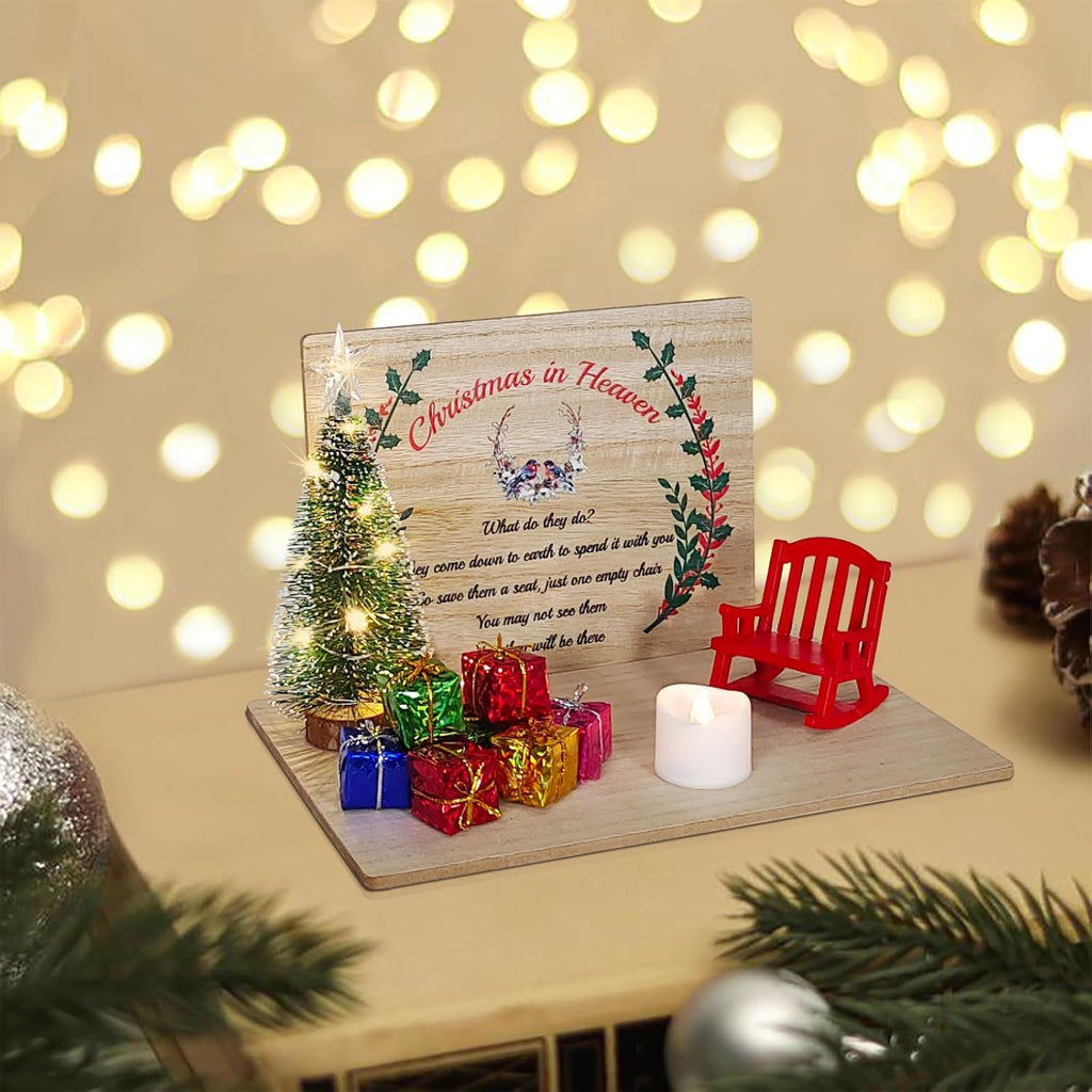 Regine Switzerland Christmas Chair Ornament - Memorial Candle Holder for Loved Ones | Save a Seat Gift