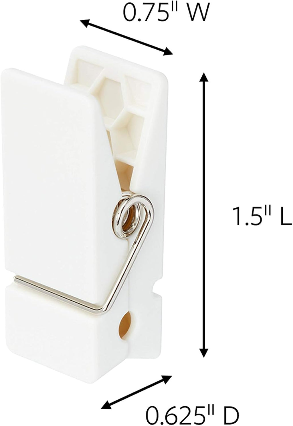 Command Spring Clips - Plastic Quartz Clips for Dorm Décor | 8-Inch Size