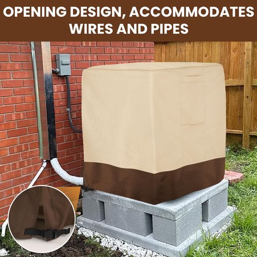 Vailge Air Conditioner Covers for Outside Units, Heavy Duty AC Covers for Outside, Waterproof AC Unit Covers Outdoor, UV&Dust&Rip& Fading Resistant