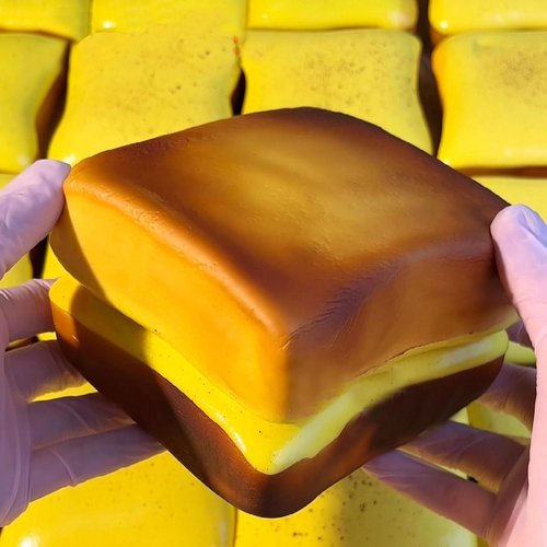 Bread Butter Squishy - Slow Rising Stress Relief Fidget Toy | Perfect for ADHD & Party Favors