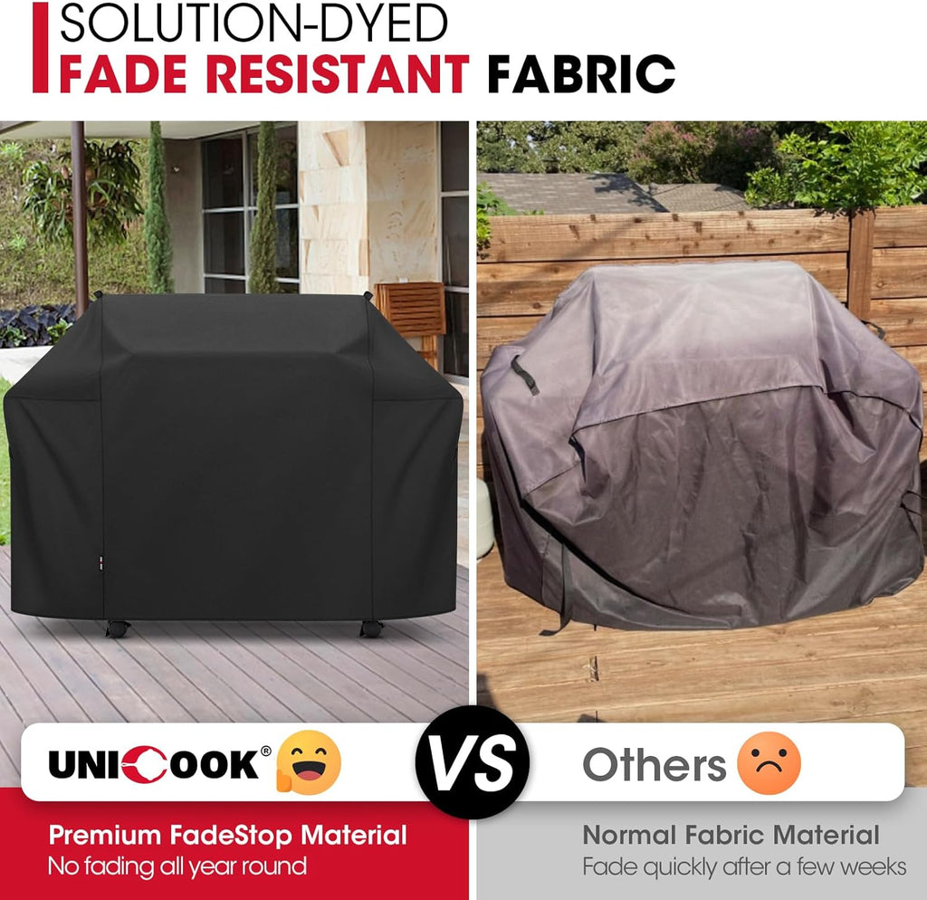 Unicook Grill Cover - Heavy Duty Waterproof Protector for Weber Summit 600 Series | Fade Resistant BBQ Cover