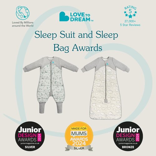 Love To Dream Organic Toddler Wearable Blanket - Super Soft Sleeping Sack with Footies, 4T Pink