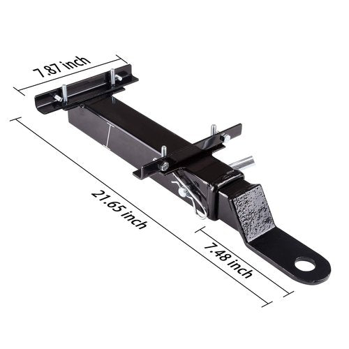 10L0L Universal Golf Cart Rear Seat Safety Grab Bar & Trailer Hitch Kit for Yamaha EZGO Club Car