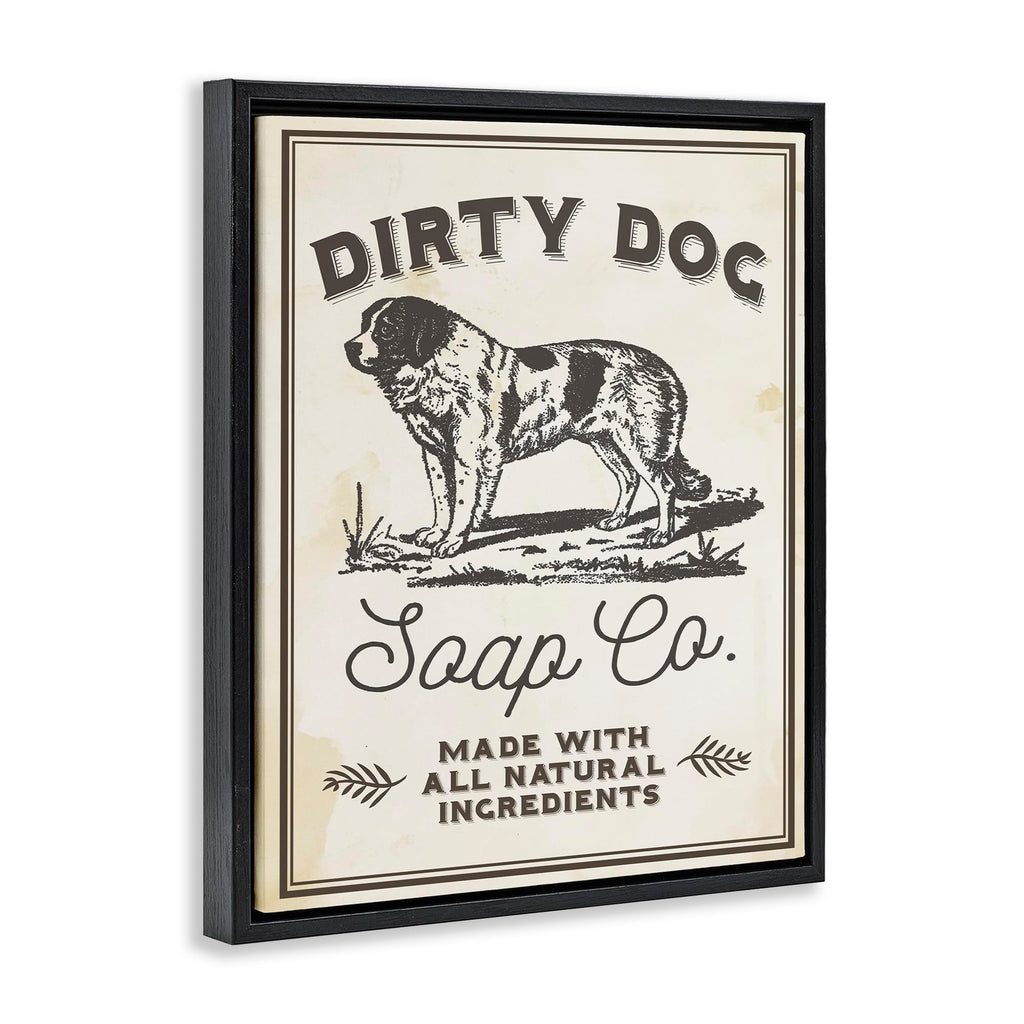Stupell Industries Dirty Dog Soap Co Vintage Sign, Design by Daphne Polselli