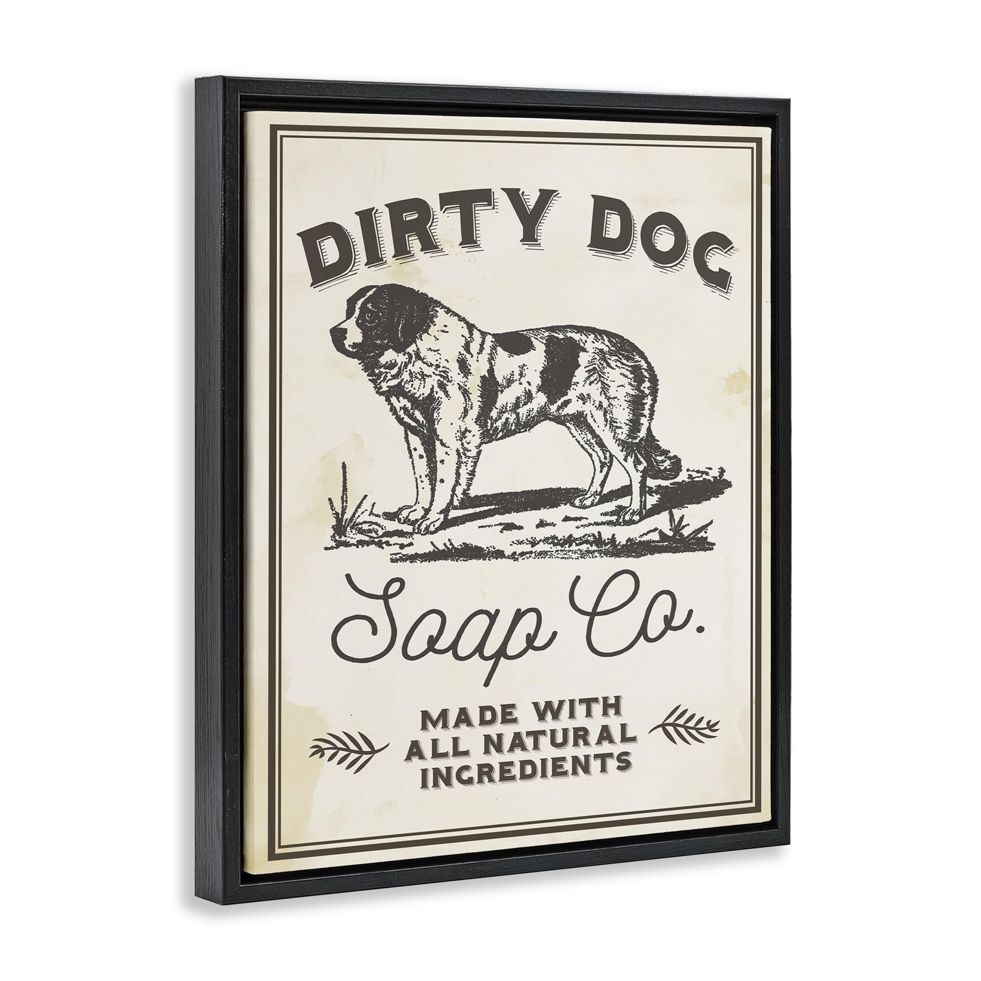 Stupell Industries Dirty Dog Soap Co Vintage Sign, Design by Daphne Polselli