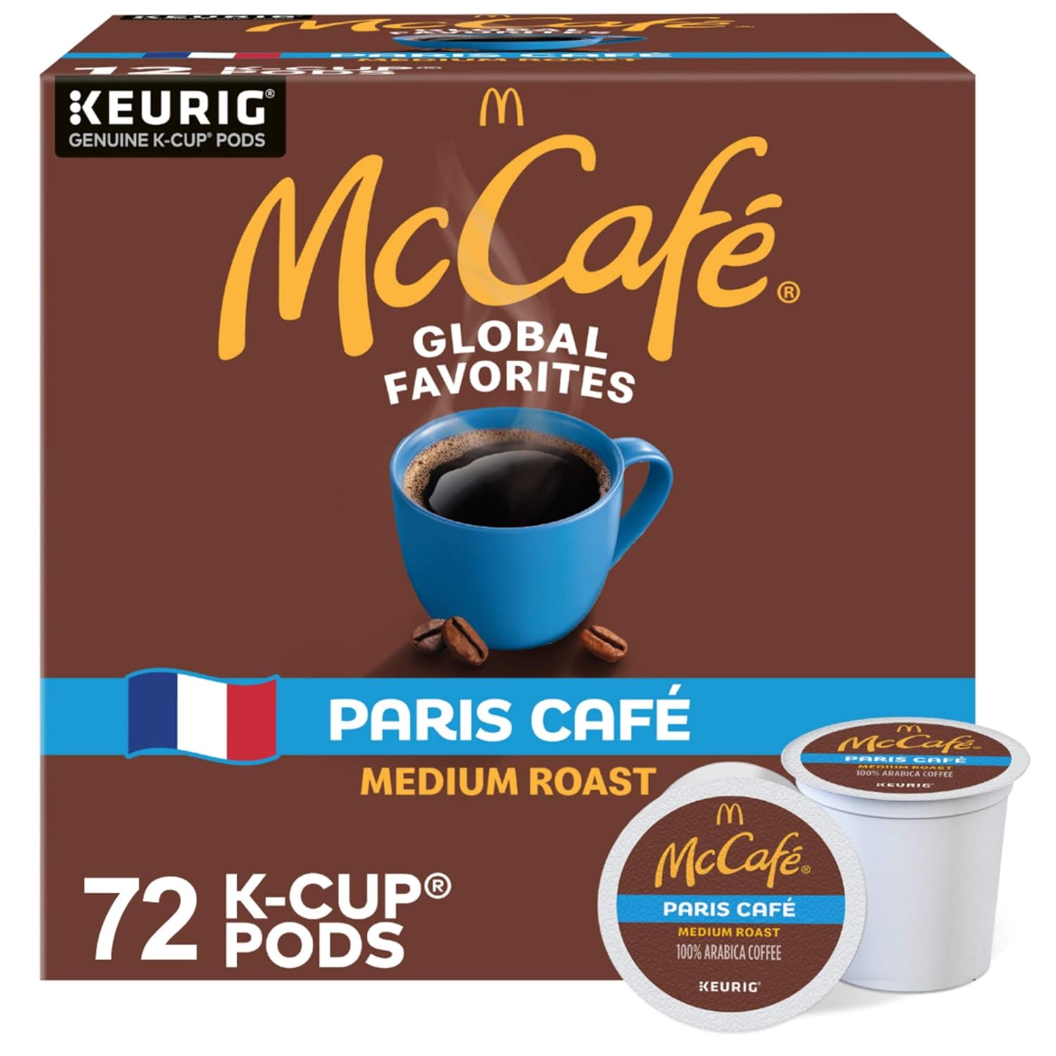 McCafe Medium Roast Coffee K-Cup Pods - Single Serve, 72 Count | Perfect for Keurig Brewers