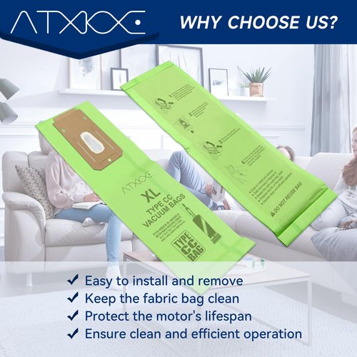 8 Pack Vacuum Cleaner Bags Fit for Oreck Type CC Vacuum Bags,Fit All Oreck XL Upright Vacuum
