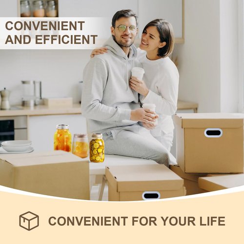 PPXHFV 3 Pcs Canning Jar Storage Boxes, Fits 32 oz Regular or Wide Mouth Jars, 12 Cells, Mason Jar Organizer