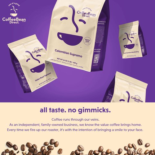 Coffee Bean Direct Highlander Grogg Flavored, Whole Bean Coffee, 5 Pound Bag (Pack of 1)