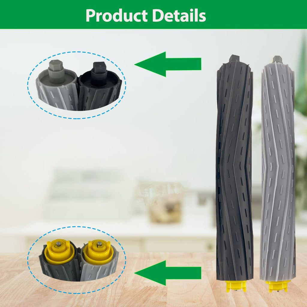 Replacement Roomba 800 900 Series Replacement Parts Compatible with irobot Roomba 805 960 860 861 866 870 880 890 900 960 980 981 985 Robot Vacuum 1 Debris Extractor 3 Filters 3 Side Brushes & 3Screws