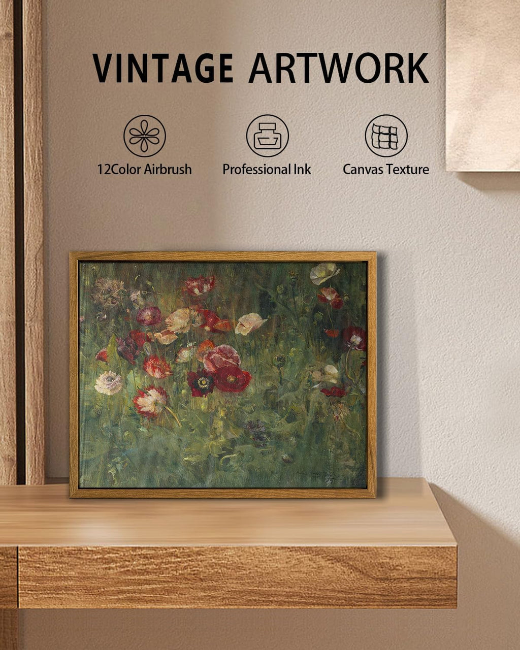 Rustic Autumn Floral Pumpkin Wall Art - Beautiful Botanical Print for Thanksgiving Decor | Ready to Hang