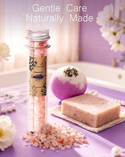 Coralogo Lavender Spa Gift Basket - Natural Pampering Set for Self-Care | 11-Piece Unique Gift for Women