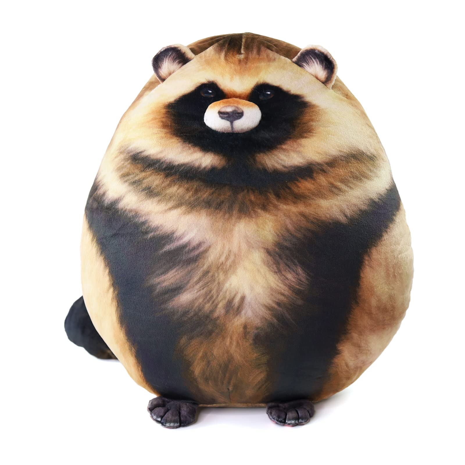 Raccoon Plush, 10" Raccoon Stuffed Animal, Cute Plushies for Girls, Soft Plush Pillow, Kitten Throw Pillow Doll Big Plush Toy Decoration Doll Gift for Kids Boys Birthday Christmas