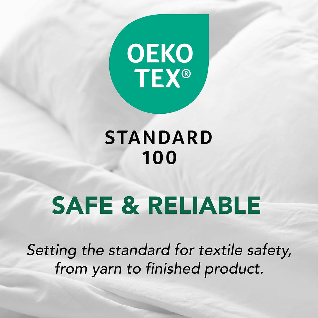 SERTA Modern Solid Bed Skirt, Hotel Quality Dust Ruffle with 13 Inch Drop, Machine Washable, King, White