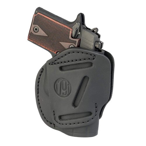 1791 GunLeather 3-Way P365 Holster - Ambidextrous OWB CCW Leather Gun Holster - Fits Sig Sauer P365, Ruger LCP 380, SW Bodyguard