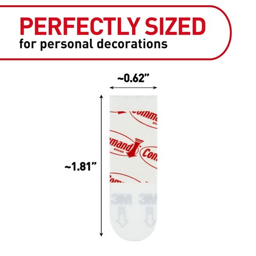 Command Poster Strips - 60 Count Damage-Free Hangers | Easy No-Tool Installation for Home & Office Decor