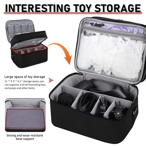 EKRISON Locking Storage Box Travel Bag for Toys Receive Bag Game Toys Storage Bags