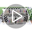 ONWAY Summer Outdoor Pillow Covers 20x20 (Pack of 2) - Watercolor Ice Cream Design