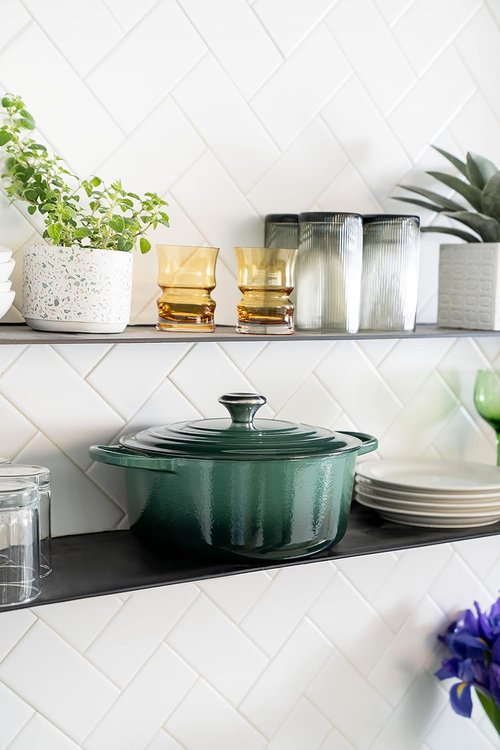 Le Creuset Enameled Cast Iron Dutch Oven - 4.5 Qt. | Artichaut Color for Perfect Cooking