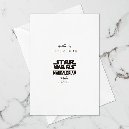 Hallmark Signature Paper Wonder Pop Up Holiday Card (Baby Yoda Christmas Card)