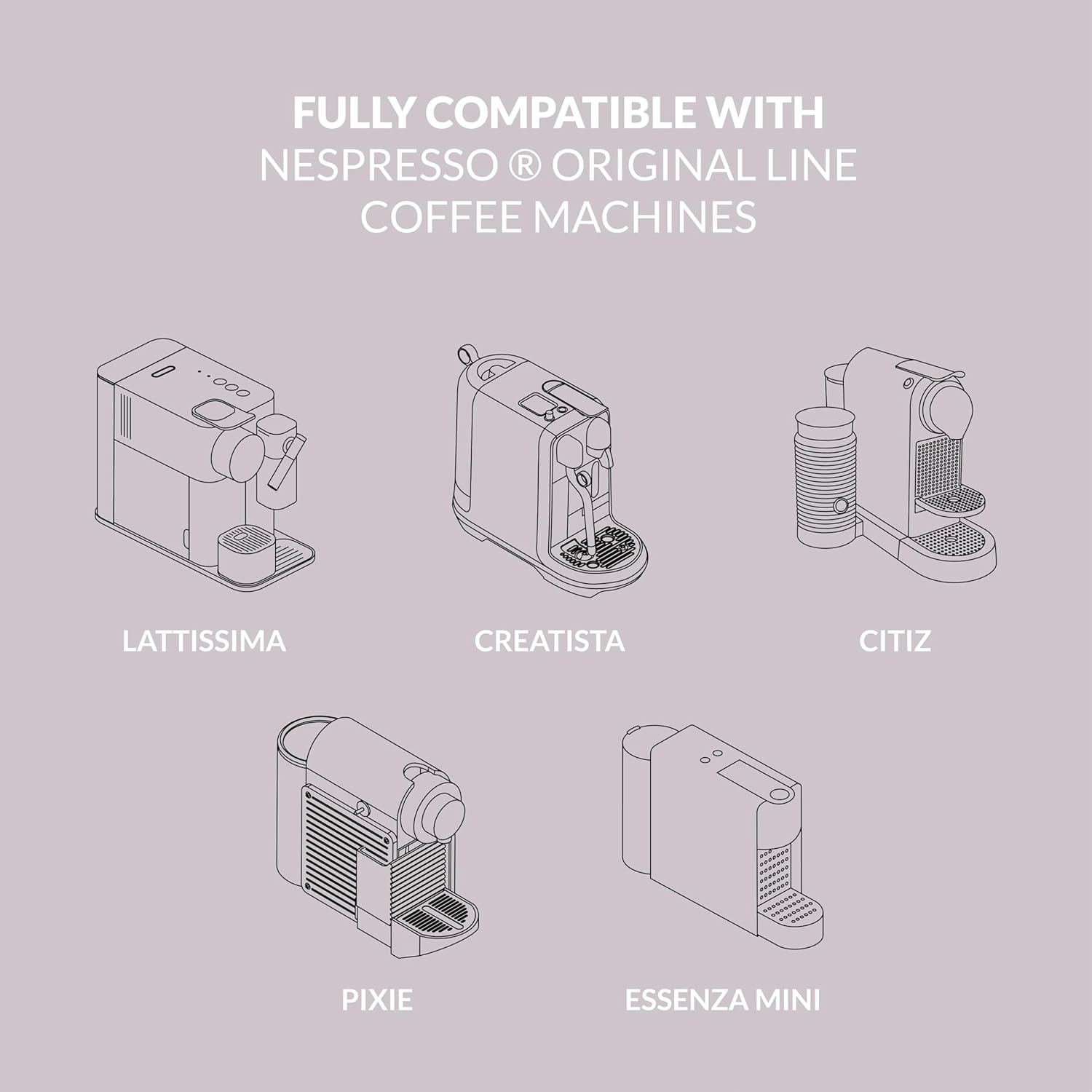Cellini Caffè Nespresso Pods - 80 Count Mixed Variety of 8 Distinctive Italian Flavors | Medium to Strong Roast