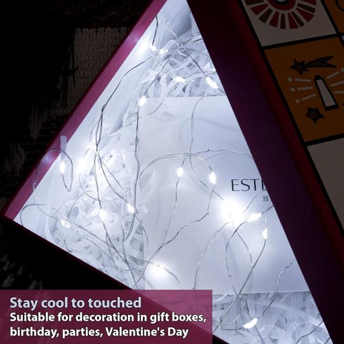 HXWEIYE Fairy Lights - 6 Pack Battery Operated 7ft 20LED Waterproof String Lights for DIY Décor