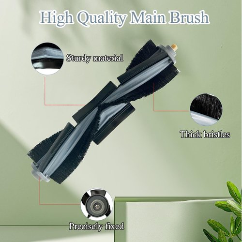 Replacement Parts Compatible with Ecovacs Yeedi Cube Robot Vacuum, Accessories including 1 Main Brush, 4 Side Brush, 2 Hepa Filter, 2 Mop Pad, 4Dust Bags