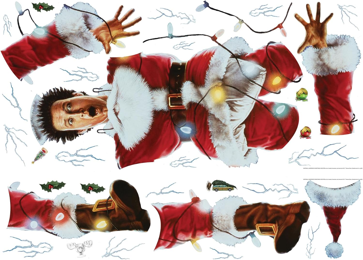 RoomMates National Lampoon's Christmas Vacation Wall Decal - Festive Red Design