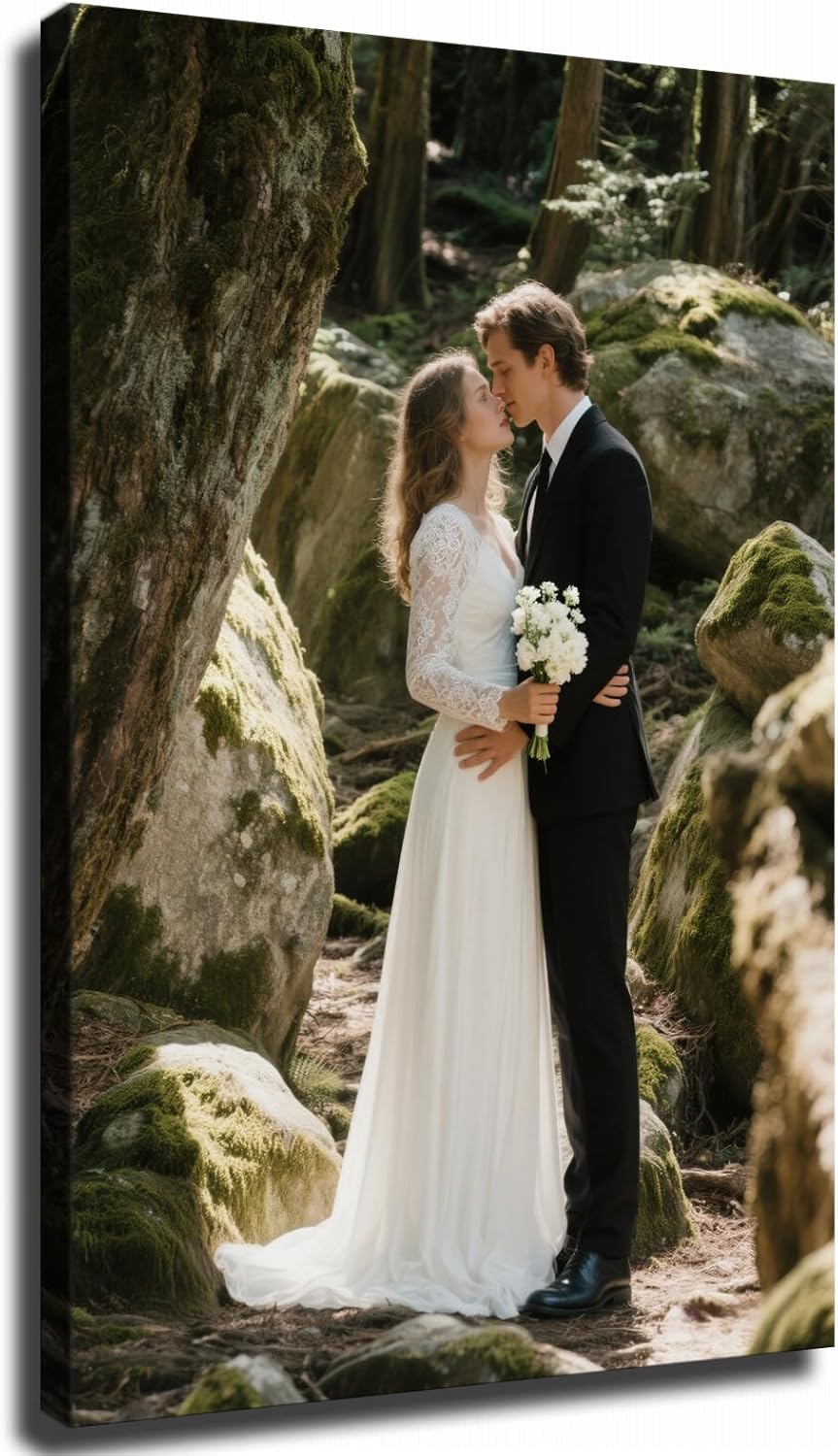 Skiennix Personalized Canvas Prints - Custom Photo to Canvas for Home Decor | Framed 8" x 10"