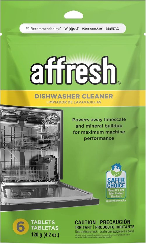 Affresh Dishwasher Cleaner - Eliminate Odor Causing Bacteria & Grime - 6 Tablets for 6 Month Supply