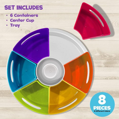 Hapinest Rotating Art Supply Organizer - Versatile Crayon, Marker & Pencil Storage for Classroom | Desk Caddy