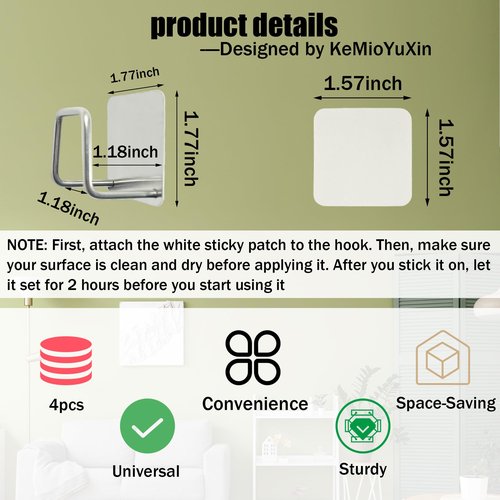 KeMioYuXin Scale Holder for Bathroom Wall - 4pcs Universal Bathroom Scale Body Weight No-Drill Stand for Wall Cabinet Home