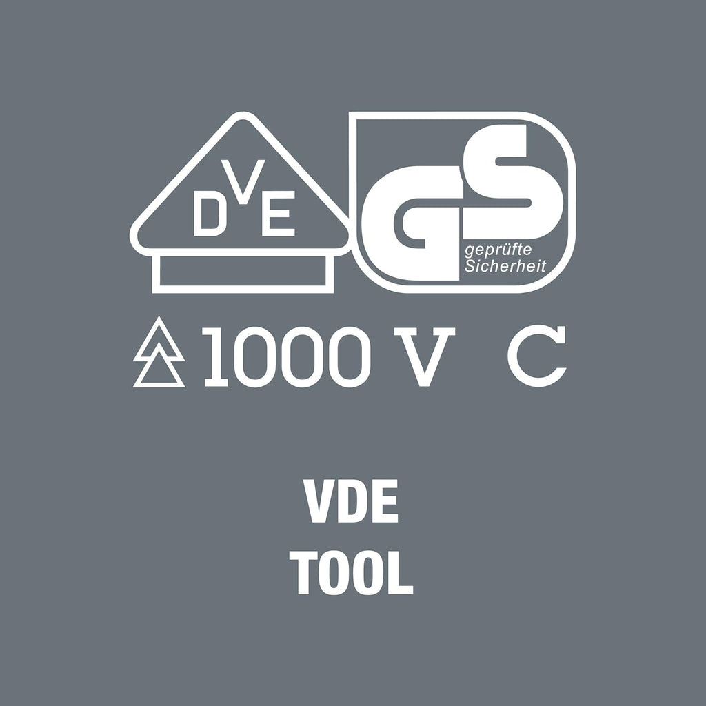 Wera Kraftform VDE 3160i Stainless Steel Slotted Screwdriver - 1/8" Head, 3.19" Blade Length, Lasertip