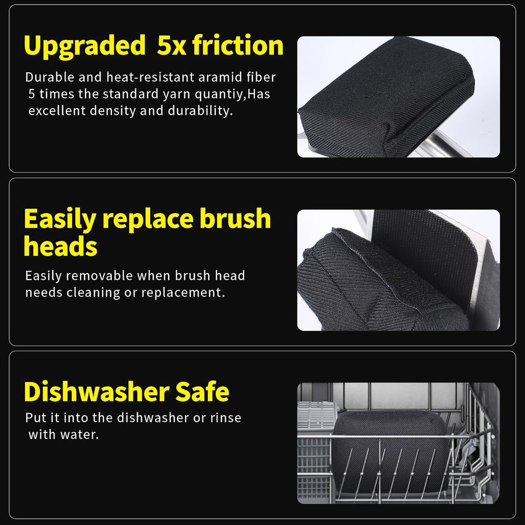 XUDAKAIXIN Grill Brush - Bristle-Free Steam Cleaner for Outdoor BBQ | Ultra Safe & Efficient Cleaning Tool