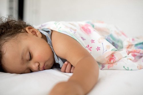 Copper Pearl Large Premium Knit Baby Swaddle Receiving Blanket Floral Bloom