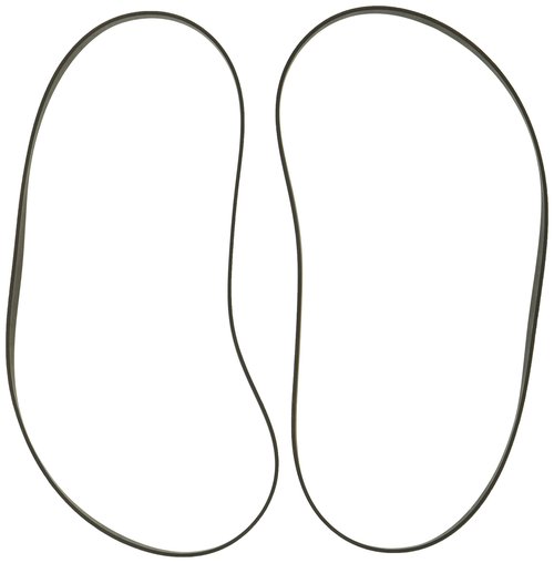 Hoover T-Series Flat Non-Stretch Vacuum Belt, Pack of 2, Black, AH20065, Belt Replacement for Use in Hoover Vacuum Cleaner Models