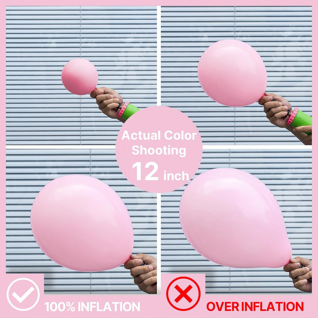 PartyWoo Light Pink Balloon Arch Kit - 99pcs in Various Sizes for Baby Showers & Birthdays | Pastel Pink Decor
