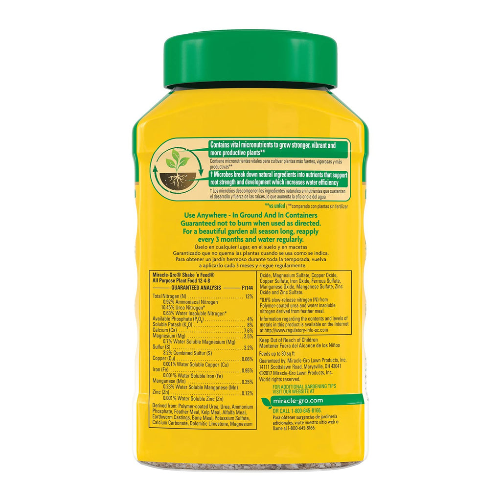 Miracle-Gro Shake 'N Feed Plant Fertilizer - All Purpose 1 lb. | 6-Pack for Healthy Growth