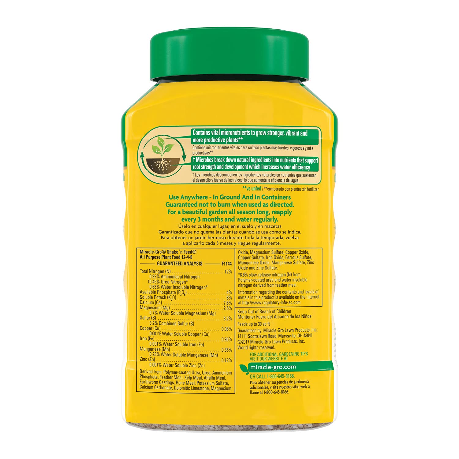 Miracle-Gro Shake 'N Feed Plant Fertilizer - All Purpose 1 lb. | 6-Pack for Healthy Growth