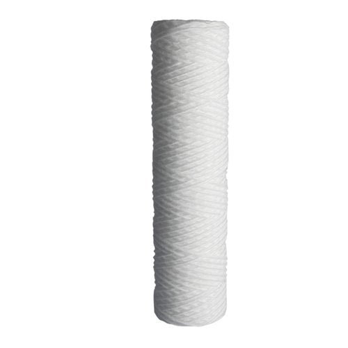 String Wound Sediment Water Filter Cartridge Standard 2.5x10" 10 Micron 25 Pack