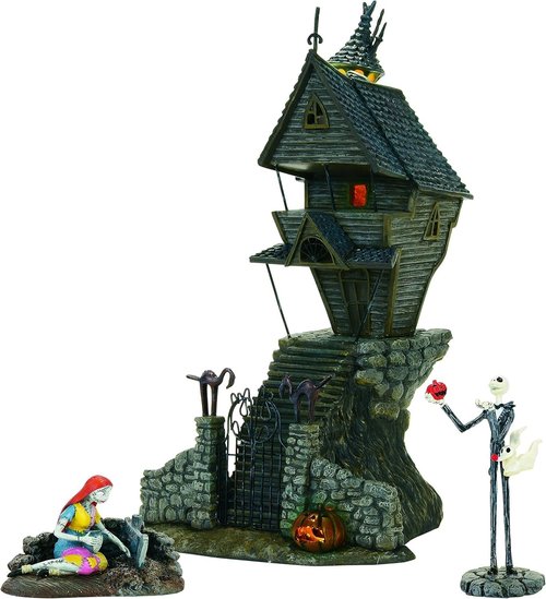 Department 56 - Jack Skellington's House Figurine | Perfect Halloween Decor - 3 Inches