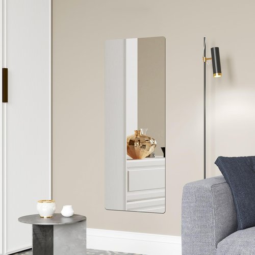 iCAGY Acrylic Self Adhesive Mirror Sheet for Wall, Plastic Non Glass Sticky Kid Safety Mirror Tiles for Wall 20x57 inch 1Pcs