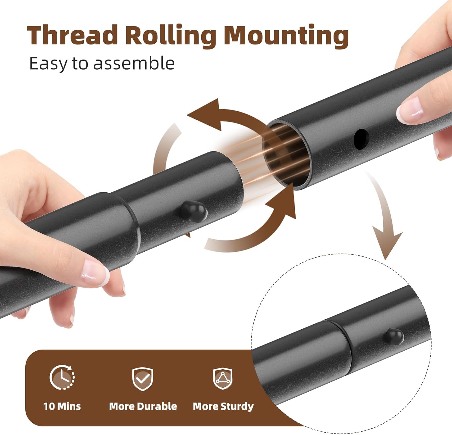 Simple Trending Clothes Rack - Double Rod Metal Garment Rack with Rolling Wheels | Portable Wardrobe for Bedroom & Laundry - Black