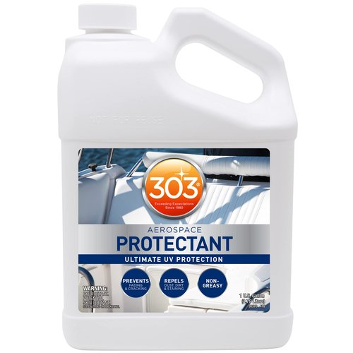 303 Products Marine Aerospace Protectant Spray – UV Protection, Repels Dust, Dirt, & Staining, Matte Finish, Restores Like-New Appearance, Outdoor Patio & Boat Cleaning Supplies 1 Gallon