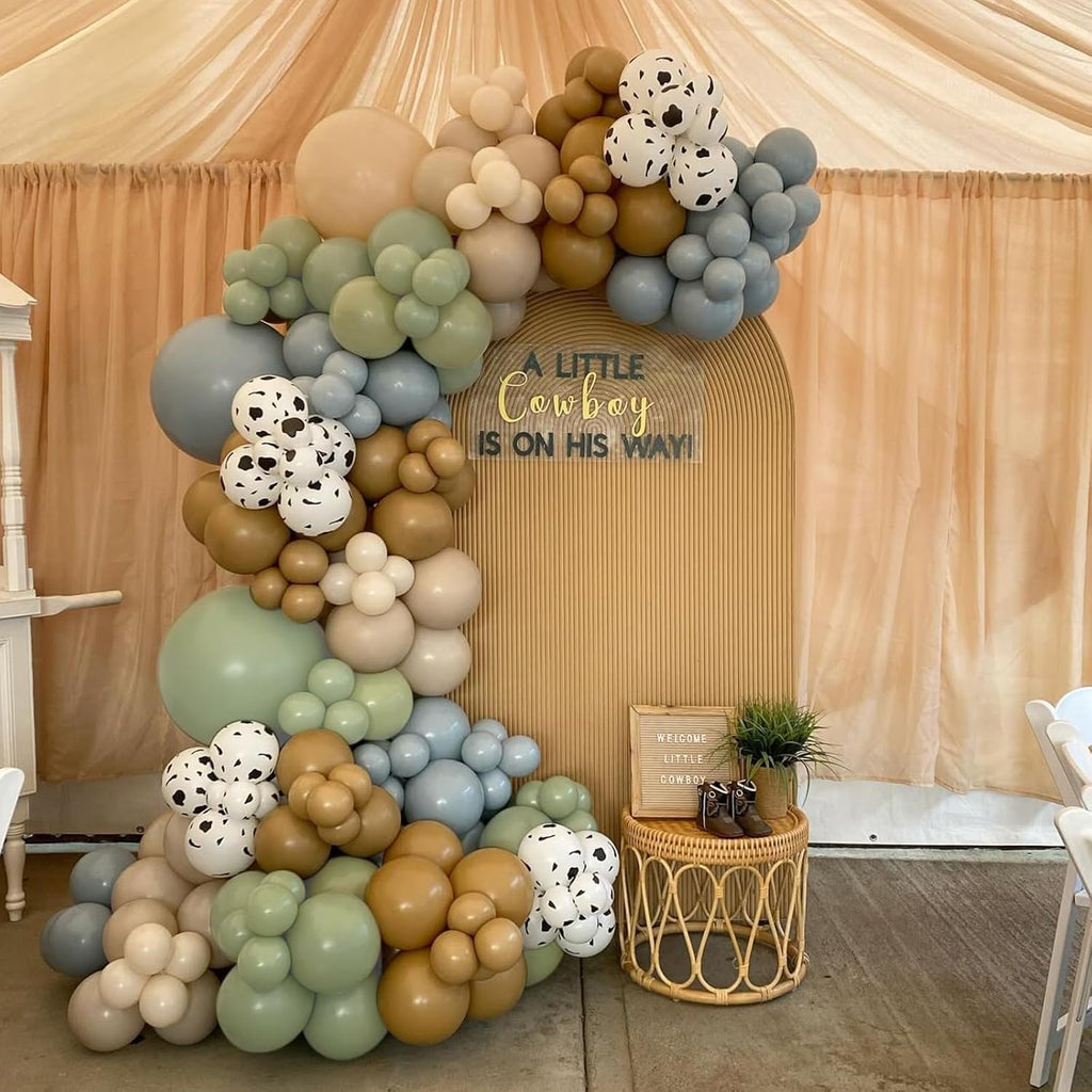 Sage Green Balloons - 12 Inch Dusty Green Party Balloons | 50pcs for Weddings & Celebrations