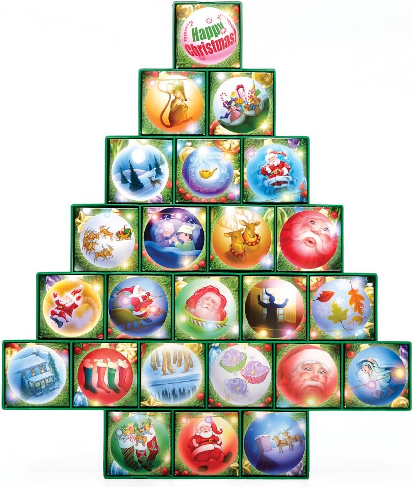 O Christmas Tree Advent Calendar - Treasure Box Design for Festive Countdown to Christmas